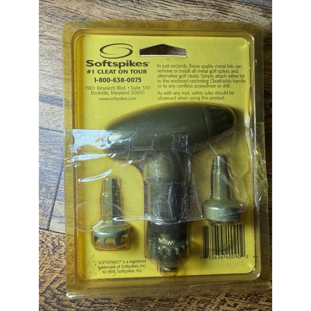Softspikes CleatKaddy | Soft Spike Wrench w/ Cleat Ripper & 2 Prong Caddy‎ New